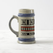 Tribal Ethnic/Red Band Bierglas (Links)