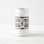 Tribal Ethnic/Red Band Bierglas (Mittel)