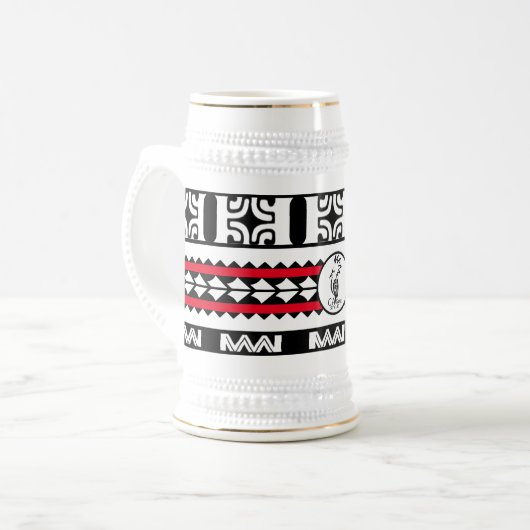 Tribal Ethnic/Red Band Bierglas (Vorderseite Links)