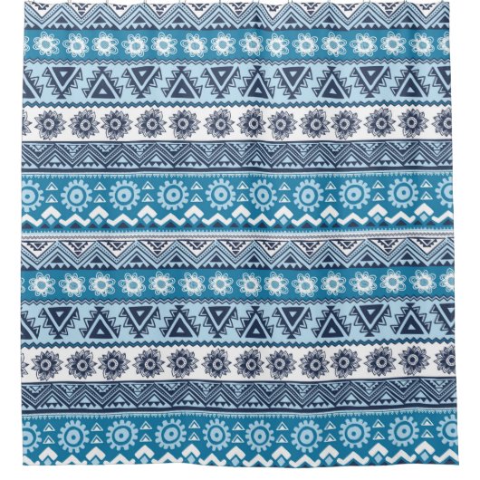 Tribal ethnic seamless pattern duschvorhang (Vorderseite)