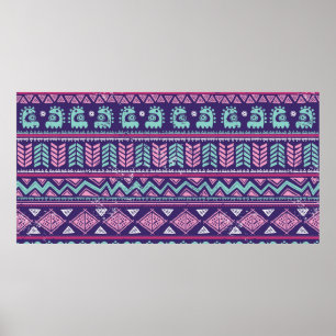 Tribal ethnic seamless poster