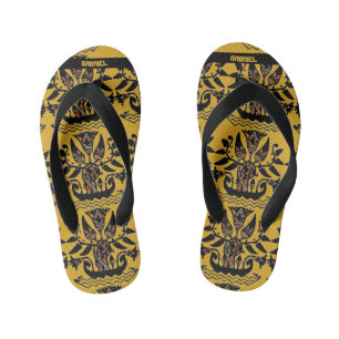 Tribal Ethnic Tattoo Muster Flip Flops Kinderbadesandalen