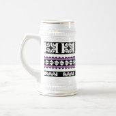 Tribal Ethnic/Violet-Bierkrug Bierglas (Links)