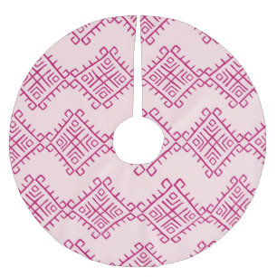 Tribal-ethnisch: dekoratives vintage-abstraktes Mu Polyester Weihnachtsbaumdecke