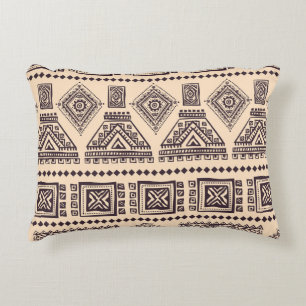 Tribal, ethnisch, vintage Geschäftsmuster Dekokissen