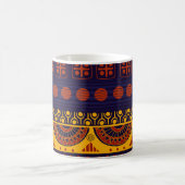 Tribal Ethno: Nahtloses Musterdesign. Kaffeetasse (Mittel)