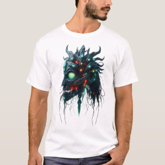 Tribal Face Floating - Mechanische Venen Art T-Shirt