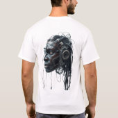 Tribal Face Wires Art T-Shirt (Rückseite)