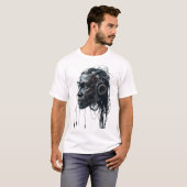 Tribal Face Wires Art T-Shirt (Vorne ganz)