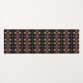 Tribal farbiges geometrisches Muster Yogamatte (Rückseite (Horizontal))