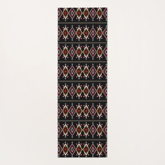 Tribal farbiges geometrisches Muster Yogamatte (Rückseite)