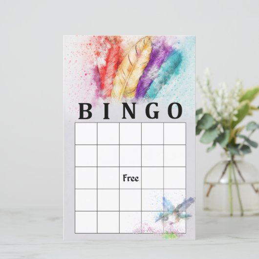 Tribal Feather Bingo-Spiel (Stehend Vorderseite)