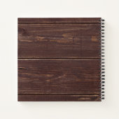 Tribal Feathers Baby Shower Gästebuch Rustikales H Notizblock (Rückseite)