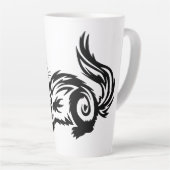 Tribal Ferret Tattoo Design Milchtasse (Rechte Ecke)