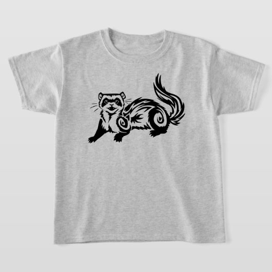 Tribal Ferret Tattoo Design T-Shirt (Ablage )