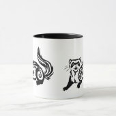 Tribal Ferret Tattoo Design Tasse (Zentrum)