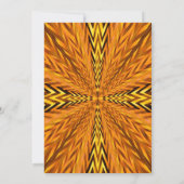 Tribal Fertilität Tanz Golden Abstrakt Baby Shower Einladung (Rückseite)