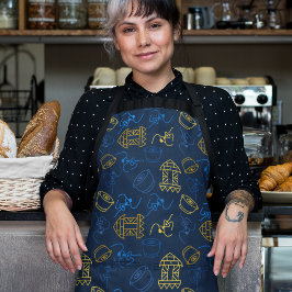 Tribal Festive Folklore Muster Schürze