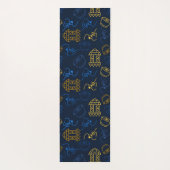 Tribal Festive Folklore Muster Yogamatte (Rückseite)