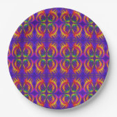 Tribal Fiery Dinner Plate Pappteller (Vorderseite)