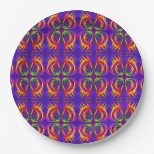 Tribal Fiery Dinner Plate Pappteller
