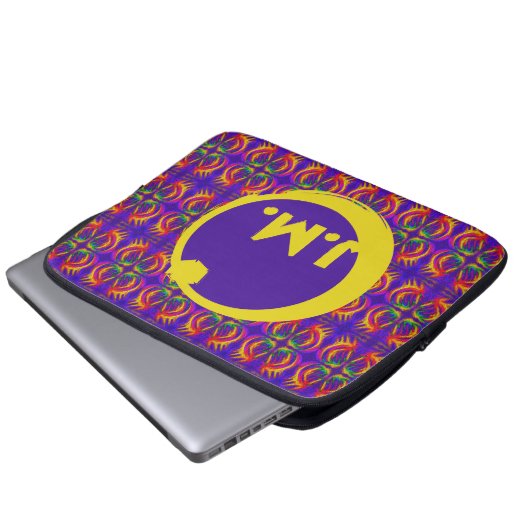 Tribal Fiery & Eclipse-Logo Laptopschutzhülle (Vorne Knopf)