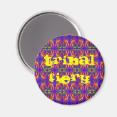 Tribal Fiery Magnet (Vorderseite/Rückseite)