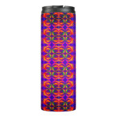 Tribal Fiery mit Ihrem Monogramm Thermosbecher (Rückseite)