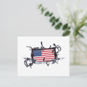 Tribal Flag USA Postcard Postkarte (Stehend Vorderseite)