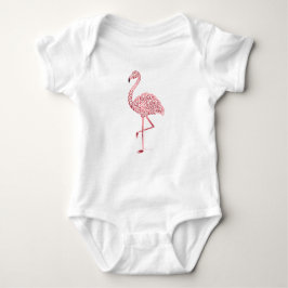 Tribal Flamingo Baby Strampler