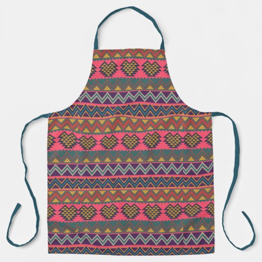 Tribal Flavor Schürze - Boho Bold Geometric Kitche (Vorderseite)