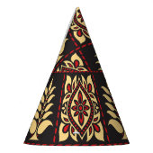 Tribal Floral: Vintages Muster Eleganz Partyhütchen (Links)