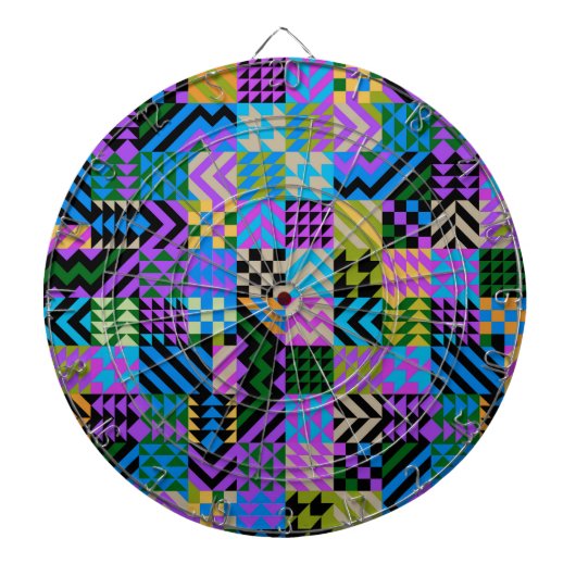 Tribal Folk Art - Blue Dartscheibe (vorne)