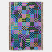 Tribal Folk Art - Blue Decke (Vorderseite Vertikal)