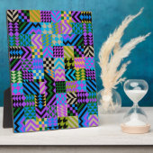 Tribal Folk Art - Blue Fotoplatte (Seite)