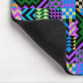 Tribal Folk Art - Blue Mousepad (Ecke)