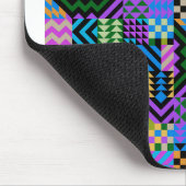 Tribal Folk Art - Blue Mousepad (Ecke)