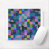 Tribal Folk Art - Blue Mousepad (Mit Mouse)