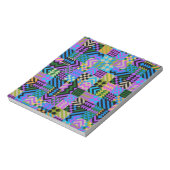 Tribal Folk Art - Blue Notizblock (Rotiert)
