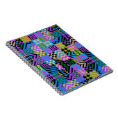 Tribal Folk Art - Blue Notizblock (Rechte Seite)