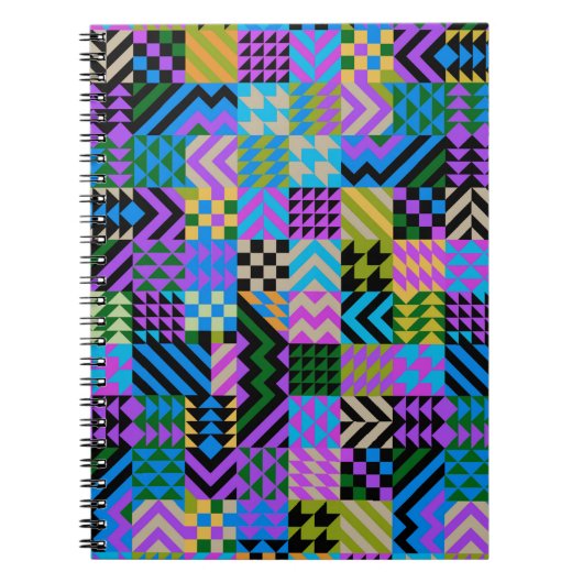 Tribal Folk Art - Blue Notizblock (Vorderseite)