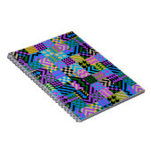 Tribal Folk Art - Blue Notizblock (Rechte Seite)