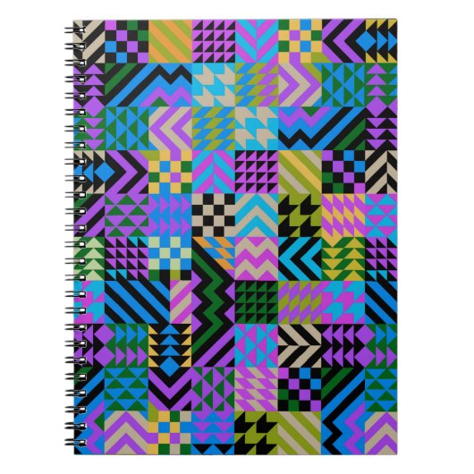 Tribal Folk Art - Blue Notizblock (Vorderseite)