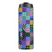 Tribal Folk Art - Blue Thermosbecher (Vorderseite)