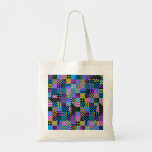 Tribal Folk Art - Blue Tragetasche
