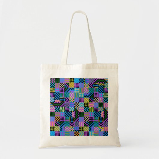 Tribal Folk Art - Blue Tragetasche (Vorne)