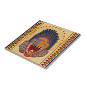 Tribal Folk Art Shaman Fliese (Seite)