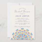 Tribal Folk Country Crest Mandala Bridal Shower Einladung (Vorderseite)