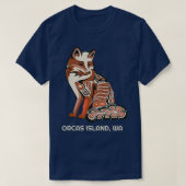 Tribal Fox Orcas Island Washington Native American T-Shirt (Design vorne)