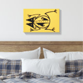 Tribal Frog antike aztec Stammeskunst Leinwanddruck (Insitu (Schlafzimmer))